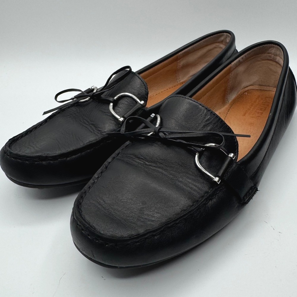 Lauren Ralph Lauren Briley Black Leather Driving Loafers for women 10